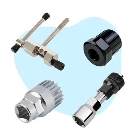Kit Chave Bike Extrator Corrente Pedivela Movimento Central Multiuso