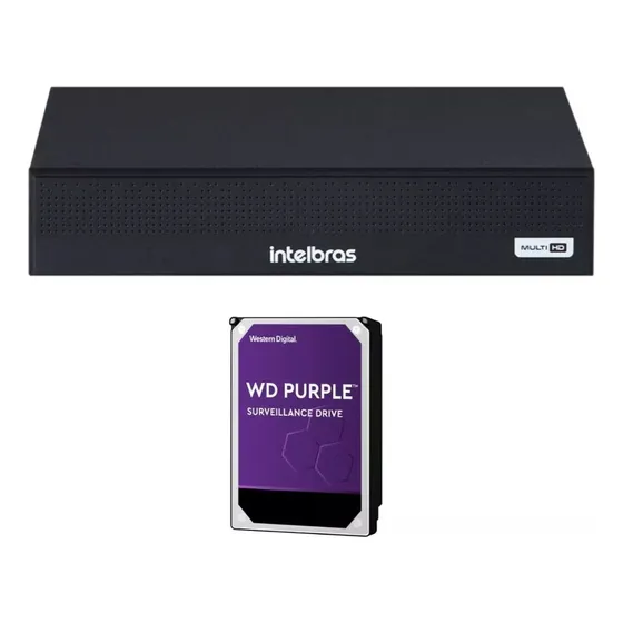 Gravador De Vídeo 08 Canais + Hd 1 Tb Mhdx 1108 C Intelbras