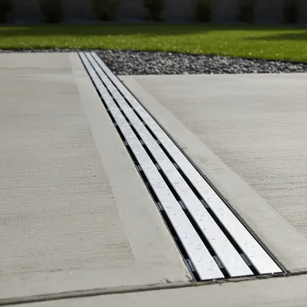 Ralo Quintal Borda Piscina 10x100 Inox Trilho Coletor Preto