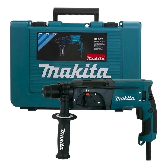 Rotomartillo Makita HR2470 azul con 780W de potencia 220V