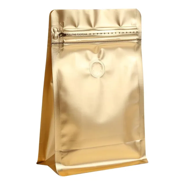 Bolsas Para Café Doradas Con Válvula 340 G X 50ud Hermeticas