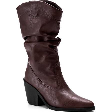 Bota Feminina Lumiss Western Texana Slouchy Enrugada Bota Feminina Lumiss Western Texana Slouchy Enrugada