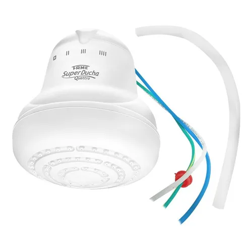 Ducha Eléctrica Fame 4 Temperaturas 6000w Calentador Agua Color Blanco Potencia 6800 W