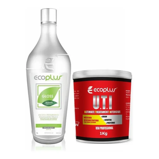 Ecoplus Progressiva Sem Formol + Reconstruçao Ecoplus 1kg