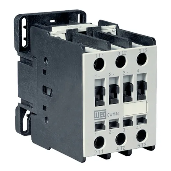 Contator Potencia Tripolar Cwm 40a 220v 60hz Weg