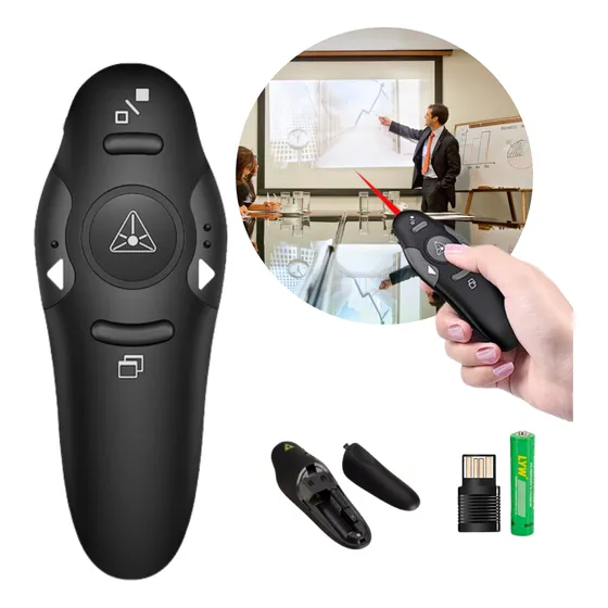 Apresentador Cue Light Passador De Slide Laser Controle
