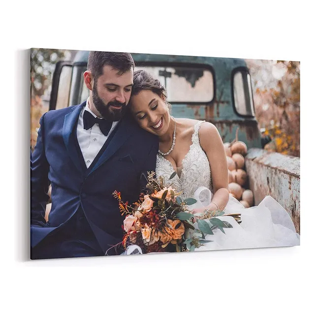 Quadro Tela Canvas Personalizado Com Sua Foto De Casamento