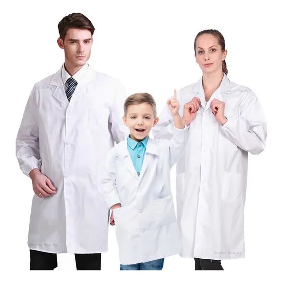Bata Laboratorio Con Bolsas Bata Larga Uniforme Médico Batas