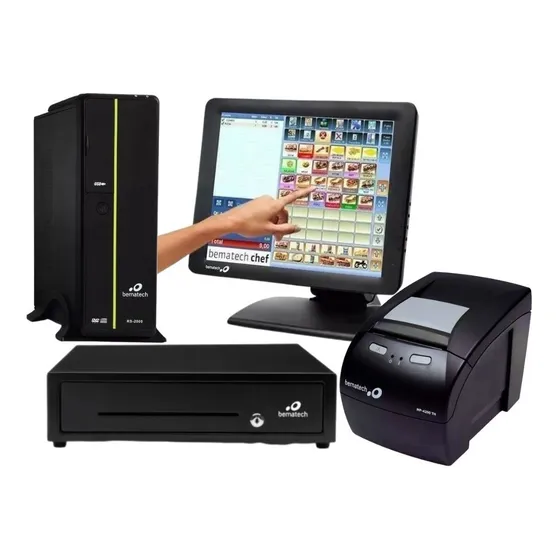 Pdv Rs2000 +monitor Touch Tm-15 + Impressora + Gaveta + Rj45
