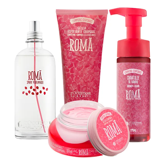 Combo Rotina RomĂŁ Spray, Hidratante, Esfoliante E Chanttilly Combo Rotina RomĂŁ Spray, Hidratante, Esfoliante E Chanttilly