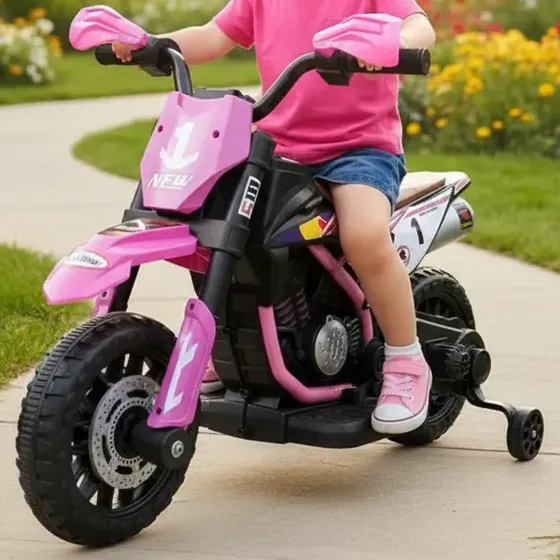 Carrito Carro Bugi Moto A Bateria Con Pedal Electrico Bebes