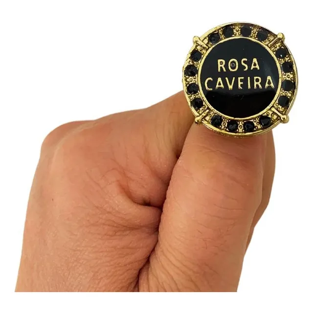 Anel Pomba Gira Rosa Caveira Umbanda Candomblé