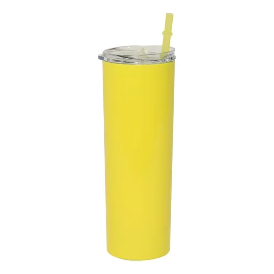 Termo Vaso Para Bebidas 20oz Acero Inox Doble Pared 8 Colore Color Amarillo