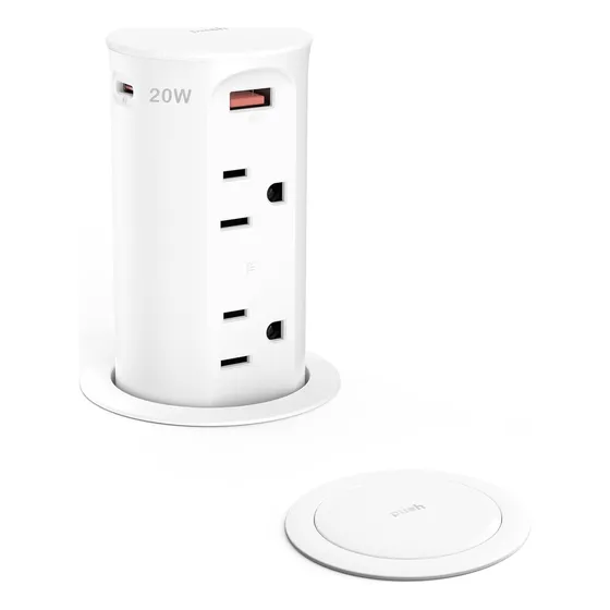 Toma De Corriente Desplegable Usb C 20w 4 Puertos