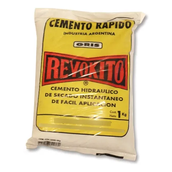 Cemento Rápido Gris Revokito X 1 Kg.