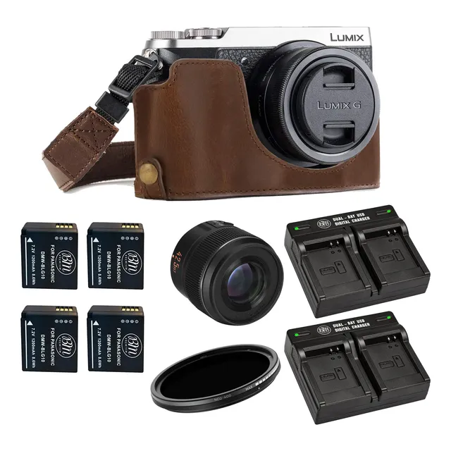 Cámara Lumix Dmc-gx80k + Lente Yongnuo F1.7 + Extras