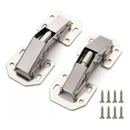 Set 10 Bisagras Bidimensional Oculta 90 Grados Con Tornillos
