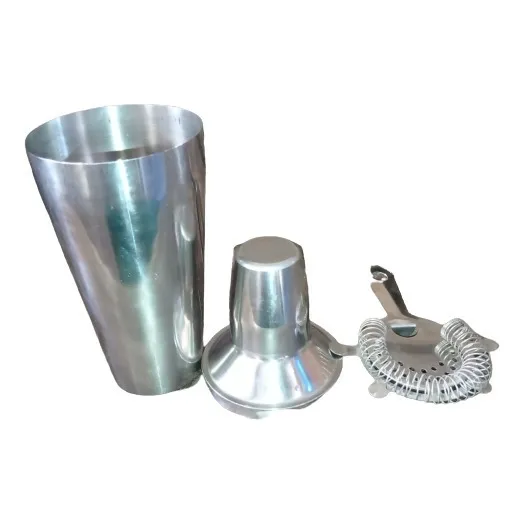 Vaso Mezclador Y Colador Coctelera Bar 4 Puntas Acero Inoxid