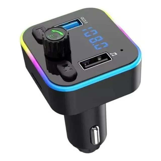 Transmisor Fm Adaptador Bluetooth Pendrive Micro Sd Cargador