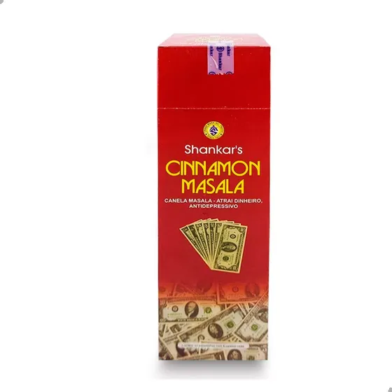 Incenso Indiano Shankar Cinnamon Canela 10cx8vr