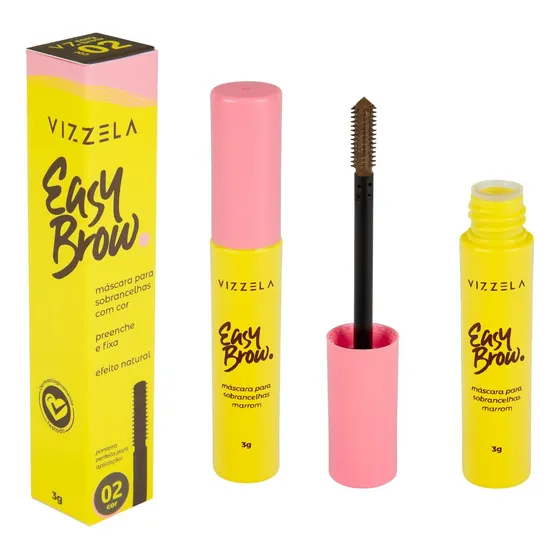 Máscara Para Sobrancelhas Com Cor Easy Brow Vizzela