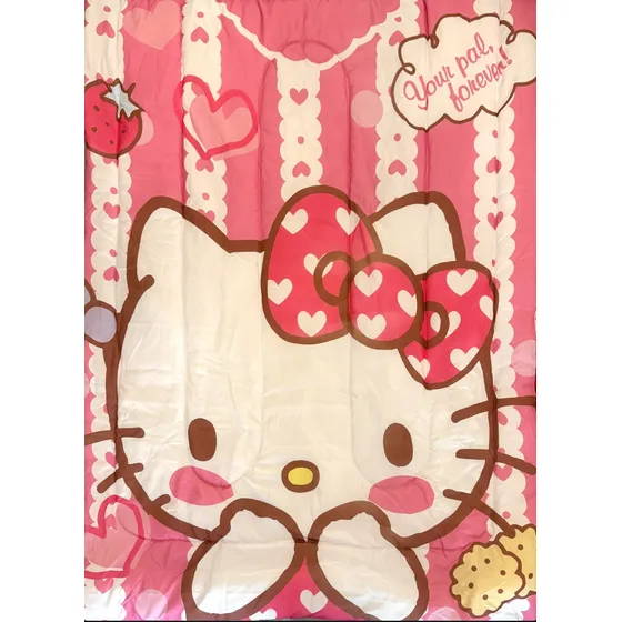 Acolchado Infantil Hello Kitty Reversible Exc Calidad!