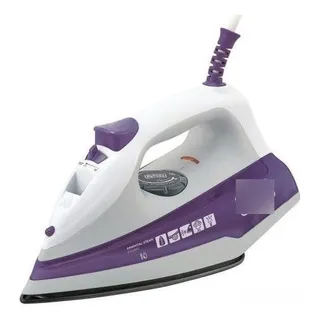 Ferro De Passar Roupas Black Decker Fx1000 Essential Steam Elétrico Com Vaporizador E Base Antiaderente Branco/roxo Ferro De Passar Roupas Black Decker Fx1000 Essential Steam Elétrico Com Vaporizador E Base Antiaderente Branco/roxo