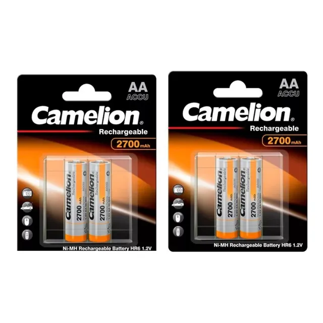 Pila Aa Recargable Camelion De 2700mah X4 Und