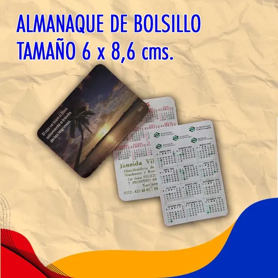 Calendarios De Bolsillo Personalizados