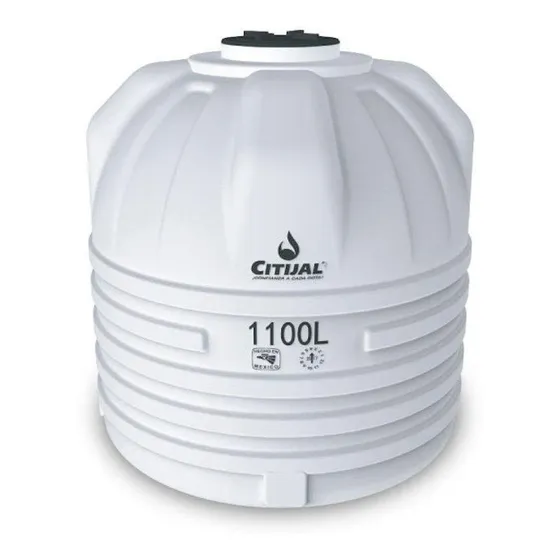 Tanque de agua Citijal Uso Rudo vertical polietileno 1100L blanco de 1.28 m x 1.19 m