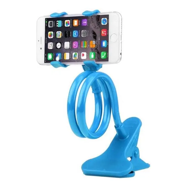 Soporte Flexible Para Celular Cama Auto Escritorio Azul