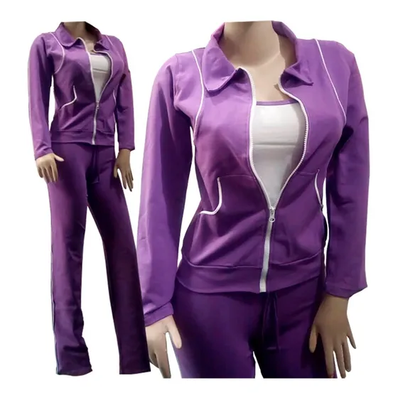 Ropa Deportiva Yoga Dama Talla Única Conj. Chaqueta 3piezas