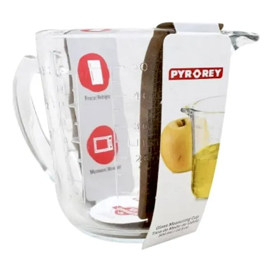 Taza Medidora De Vidrio Resistente 500 Ml Crisa Pyrorey