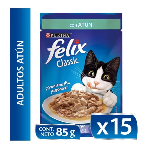 Sachet Felix Classico Atún 15x85gs