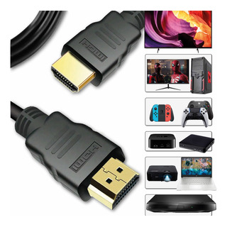 Cable Hdmi Alta Velocidad 4k Certificado 6 Pies 1.8 M Negro Cable Hdmi Alta Velocidad 4k Certificado 6 Pies 1.8 M Negro