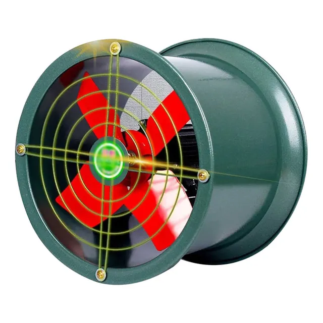 Ventilador Extractor Alikka Industrial Axial Prueba Tubo 10 
