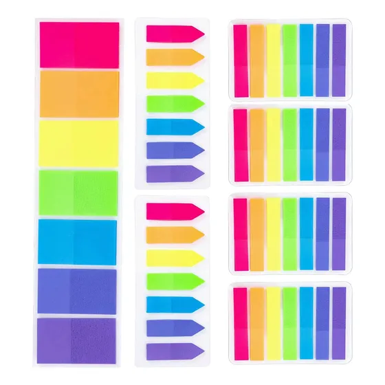 700 Piezas Notas Adhesivas, Tipo Post-it, 7 Colores, 5set