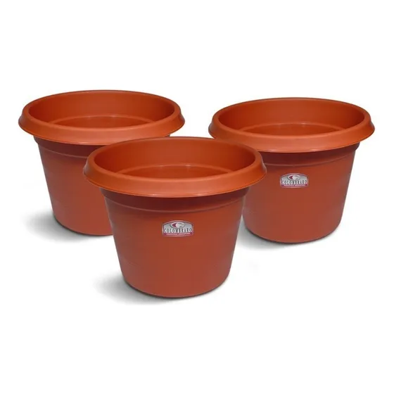 Maceta Terracota N 1 Colombraro X 3 Unidades Color Marrón