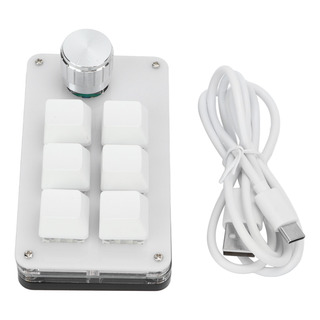 Multifunción Mecánica De Una Mano 6 Teclas Mini Teclado De T Multifunción Mecánica De Una Mano 6 Teclas Mini Teclado De T