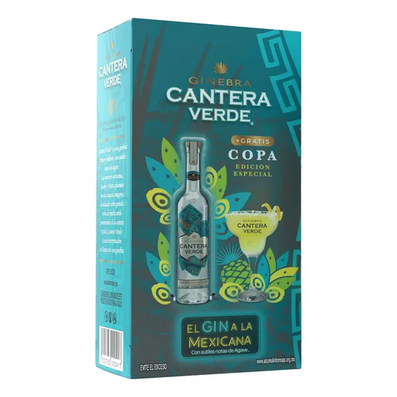 Cantera Verde 750ml + 1 Copa Cocktail