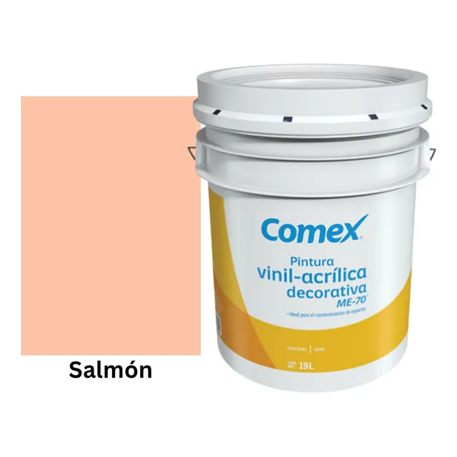 Cubeta Pintura Vinílica Interiores 19lt Varios Colores Comex