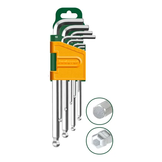 2 Set De Llaves Allen Hex/bola 1.5-10mm 9pcs - Jdhk2291