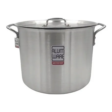 Olla Alta Con Tapa De 42 L, Marca Alum Ware. Bredys