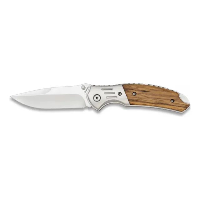 Navaja Albainox Caza / Bloqueo Mango Madera Zebra Febo