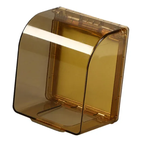 Caixa À Transparente Dourado Multi Transparente Dourado