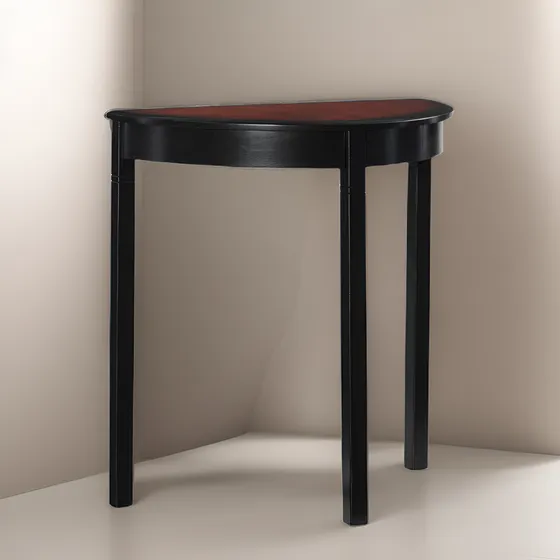 Mesa Consola Demi Lune Linden Camden, 26  De Ancho X 13  De