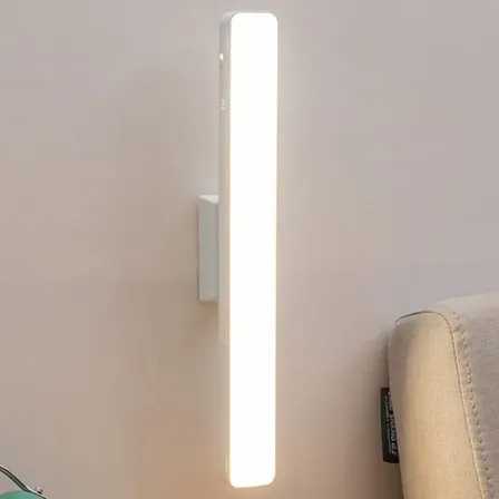 Lampara Barra Velador Luz Led 30cm Recargable Alacena Cocina Blanco
