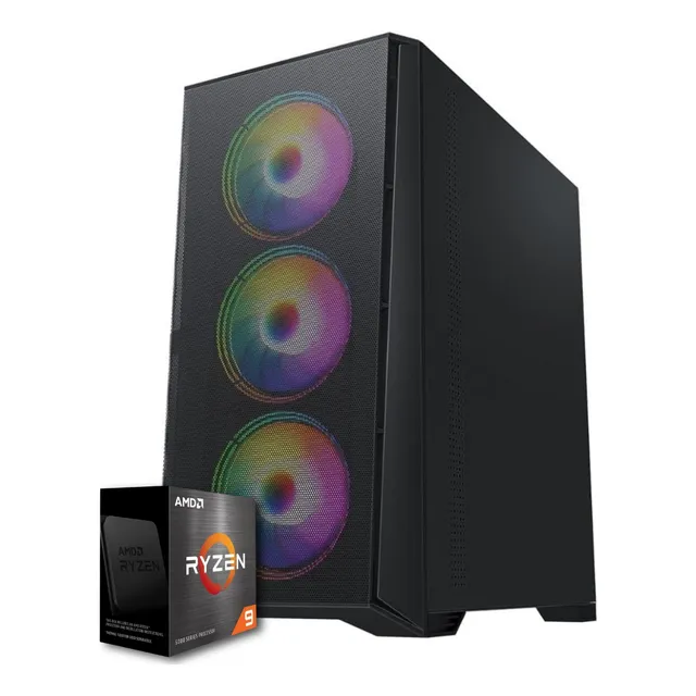 Pc Torre Gamer Amd Ryzen 9 64gb Ram 1tb M2 Radeon Rx 7600 8g