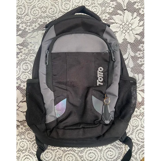 Morral Totto Original Negro Y Gris