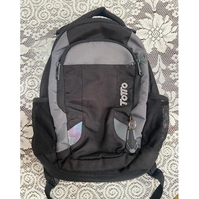 Morral Totto Original Negro Y Gris